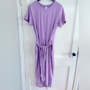 Rebecca Wrap Midi Dress in Lovely Lavender